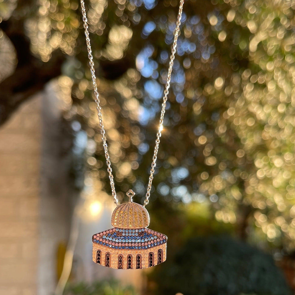 MAC112 Masijid Pattern Keffiyeh Necklace - SJB-DIAMOND ELITES