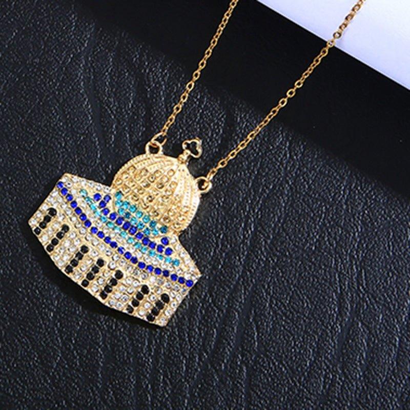 MAC112 Masijid Pattern Keffiyeh Necklace - SJB-DIAMOND ELITES