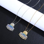 MAC112 Masijid Pattern Keffiyeh Necklace - SJB-DIAMOND ELITES