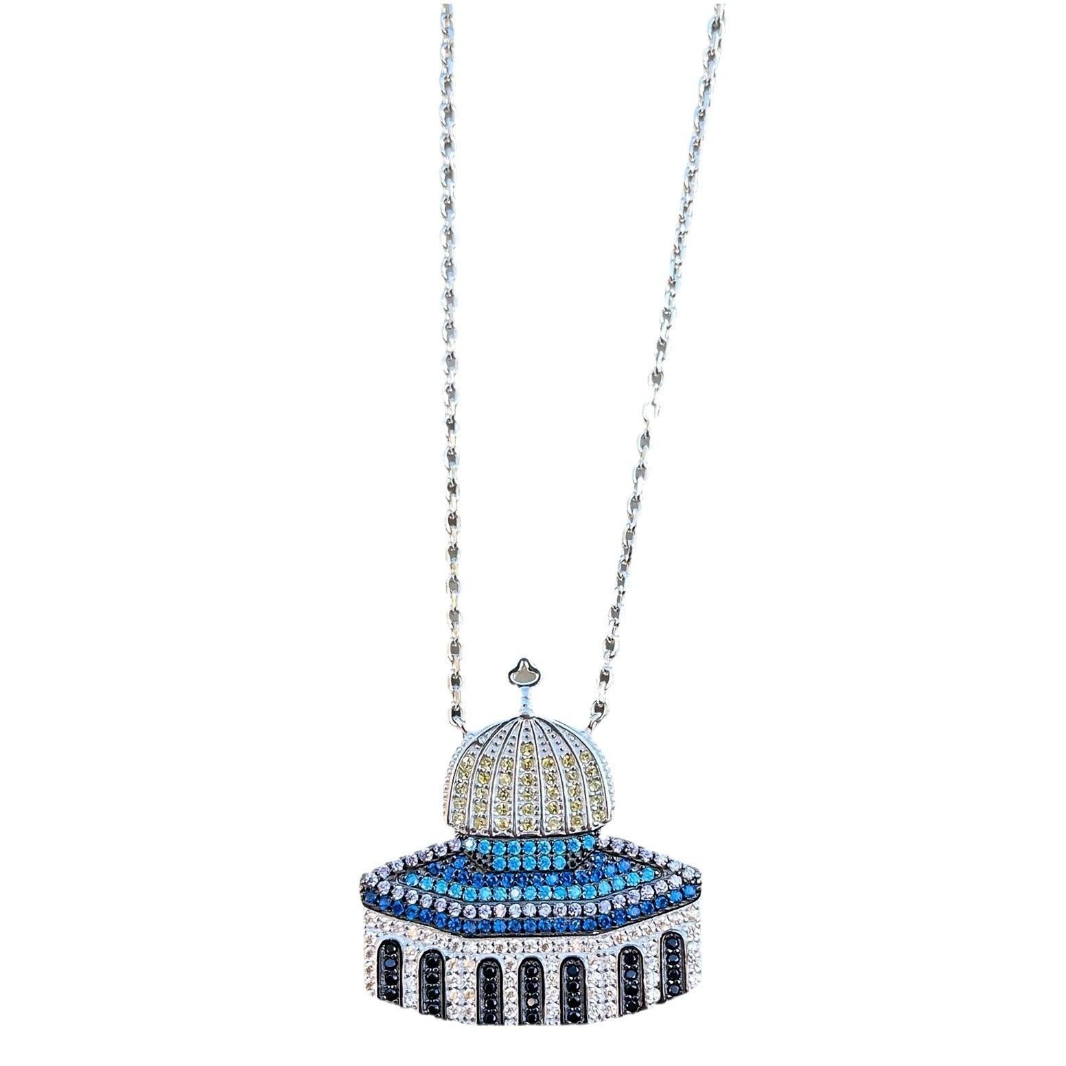 MAC112 Masijid Pattern Keffiyeh Necklace - SJB-DIAMOND ELITES