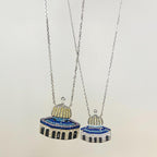MAC112 Masijid Pattern Keffiyeh Necklace - SJB-DIAMOND ELITES