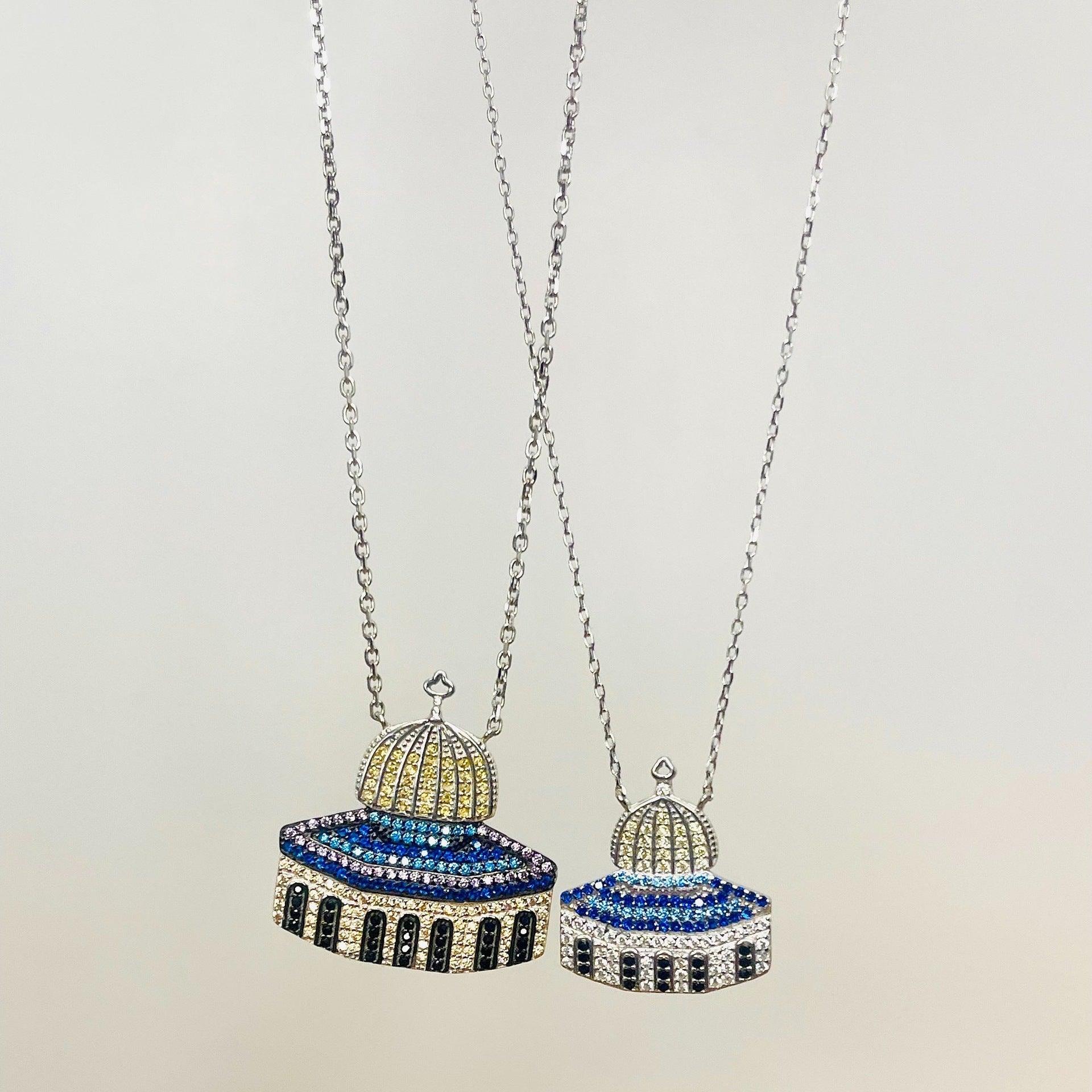 MAC112 Masijid Pattern Keffiyeh Necklace - SJB-DIAMOND ELITES