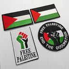 MAC115 Palestine Flag Embroidered PVC Rubber Badge Velcro - SJB-DIAMOND ELITES