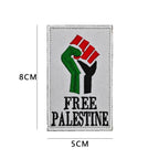 MAC115 Palestine Flag Embroidered PVC Rubber Badge Velcro - SJB-DIAMOND ELITES