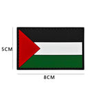 MAC115 Palestine Flag Embroidered PVC Rubber Badge Velcro - SJB-DIAMOND ELITES