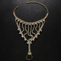 MAC118 Full Diamond  Light Luxury Tassel Ring Bracelet - SJB-DIAMOND ELITES