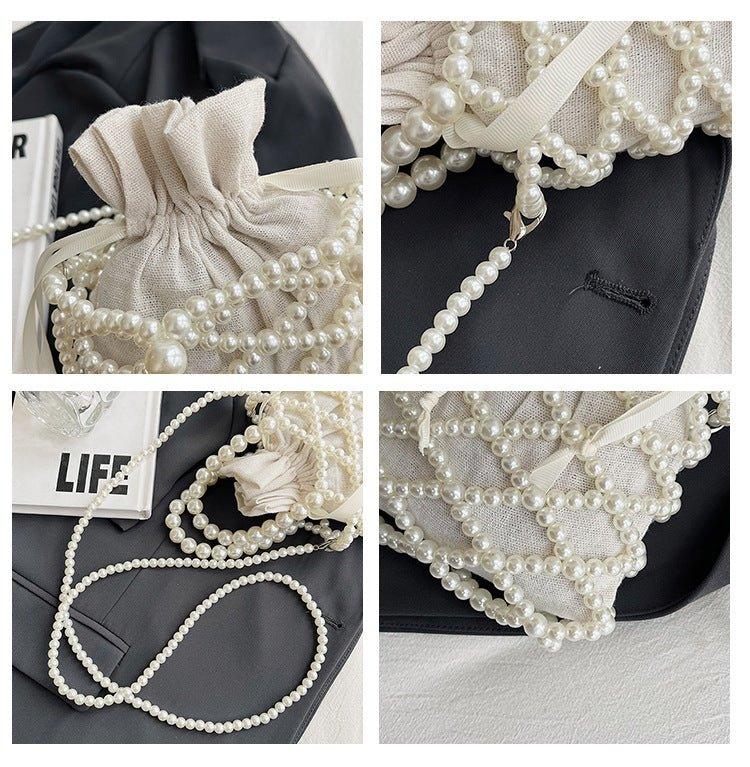 MAC124 Fresh Handwoven Pearl Bead Bag - SJB-DIAMOND ELITES