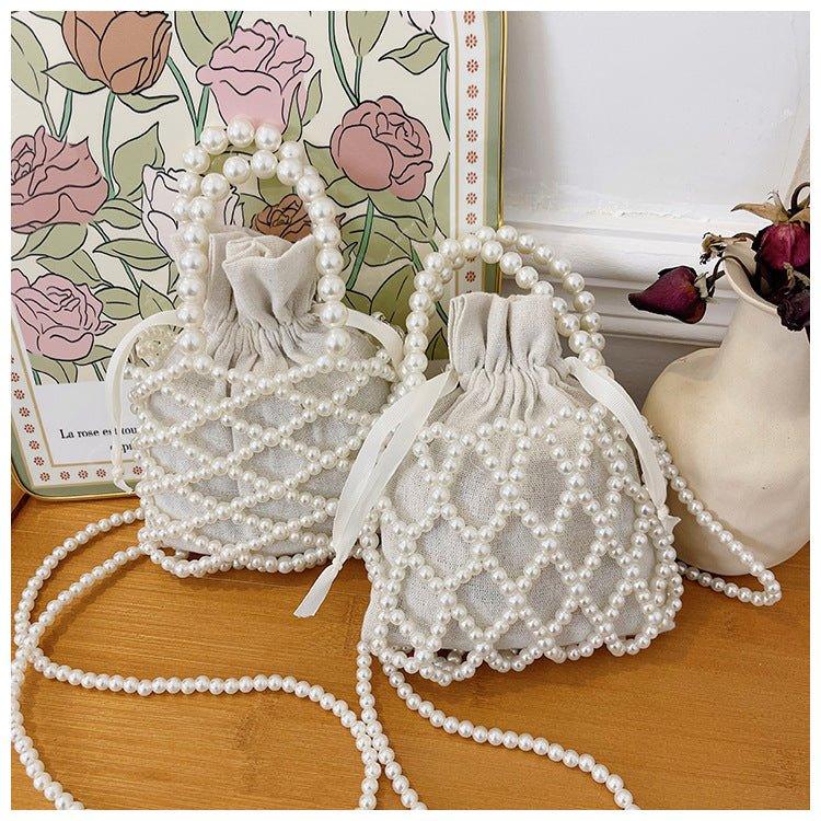 MAC124 Fresh Handwoven Pearl Bead Bag - SJB-DIAMOND ELITES