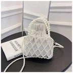 MAC124 Fresh Handwoven Pearl Bead Bag - SJB-DIAMOND ELITES