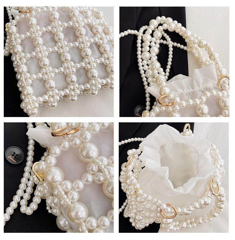 MAC125 Hollow Hand-woven Beaded Pearl Bag - SJB-DIAMOND ELITES
