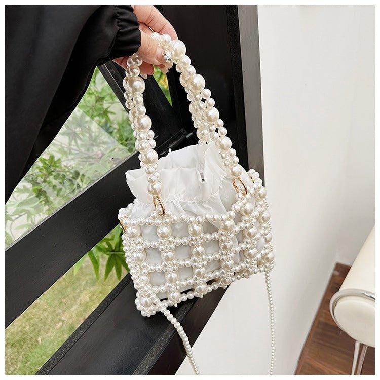 MAC125 Hollow Hand-woven Beaded Pearl Bag - SJB-DIAMOND ELITES
