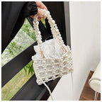 MAC125 Hollow Hand-woven Beaded Pearl Bag - SJB-DIAMOND ELITES