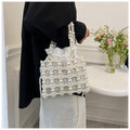 MAC125 Hollow Hand-woven Beaded Pearl Bag - SJB-DIAMOND ELITES