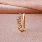 MAC134  Non-Puncture T-Shape Micropaved Zirconia Nose Ring - SJB-DIAMOND ELITES