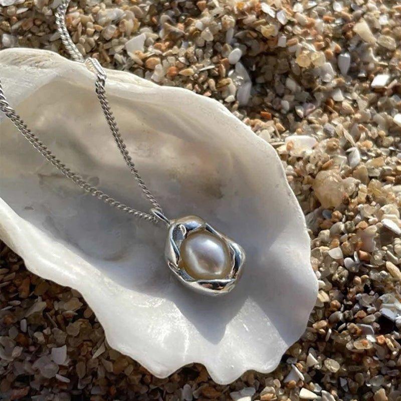 MAC136 High-end Pendant Pearl Necklace - SJB-DIAMOND ELITES