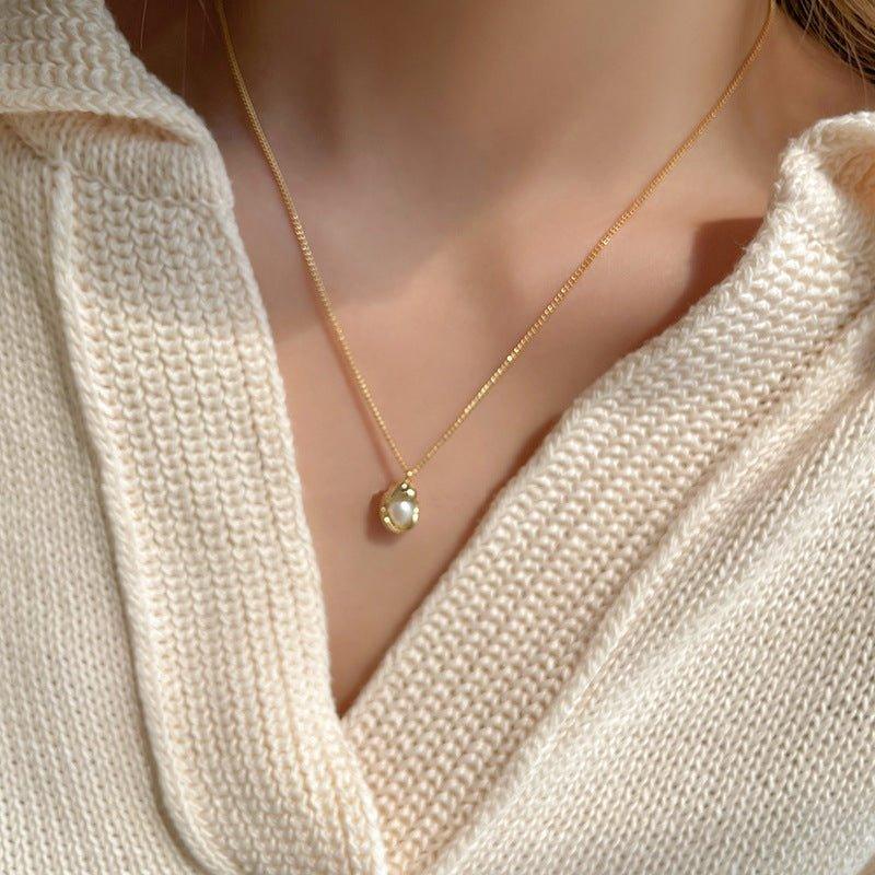 MAC136 High-end Pendant Pearl Necklace - SJB-DIAMOND ELITES