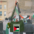 MAC139 Palestine Peace Crossbody Canvas Bag - SJB-DIAMOND ELITES