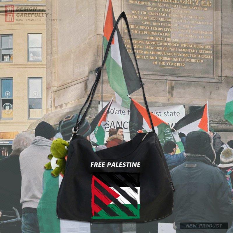 MAC139 Palestine Peace Crossbody Canvas Bag - SJB-DIAMOND ELITES