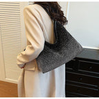 MAC142 Fashionable Bright Diamond Shoulder Tote Bag - SJB-DIAMOND ELITES