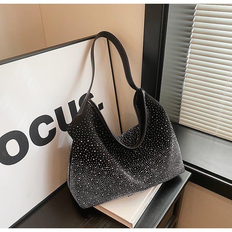 MAC142 Fashionable Bright Diamond Shoulder Tote Bag - SJB-DIAMOND ELITES