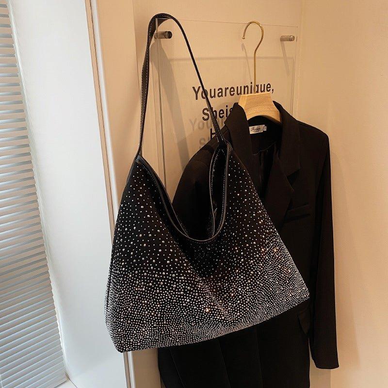 MAC142 Fashionable Bright Diamond Shoulder Tote Bag - SJB-DIAMOND ELITES