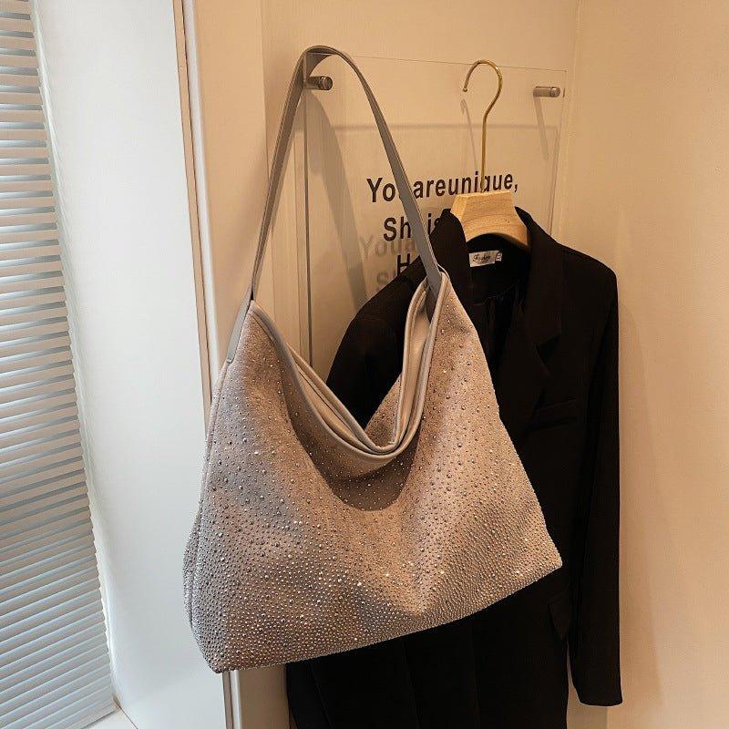 MAC142 Fashionable Bright Diamond Shoulder Tote Bag - SJB-DIAMOND ELITES