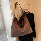 MAC142 Fashionable Bright Diamond Shoulder Tote Bag - SJB-DIAMOND ELITES