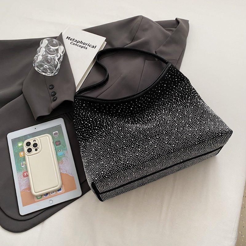 MAC142 Fashionable Bright Diamond Shoulder Tote Bag - SJB-DIAMOND ELITES
