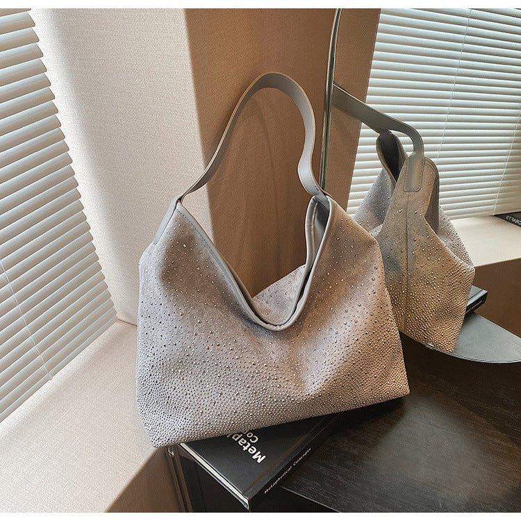 MAC142 Fashionable Bright Diamond Shoulder Tote Bag - SJB-DIAMOND ELITES