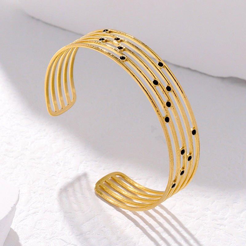 MAC143 Titanium Steel Colorfast Adjustable Bracelet - SJB-DIAMOND ELITES