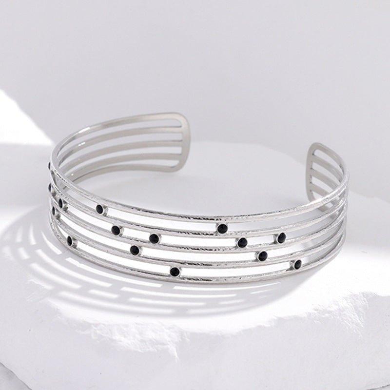 MAC143 Titanium Steel Colorfast Adjustable Bracelet - SJB-DIAMOND ELITES