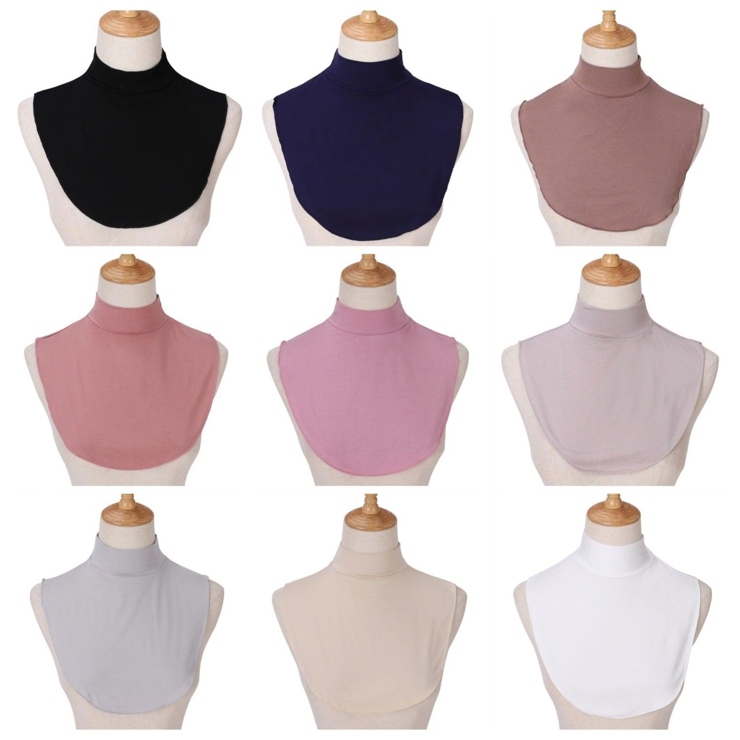 MAC144 Solid Color Modal Cotton Fake Collar Bottoming Collar - SJB-DIAMOND ELITES