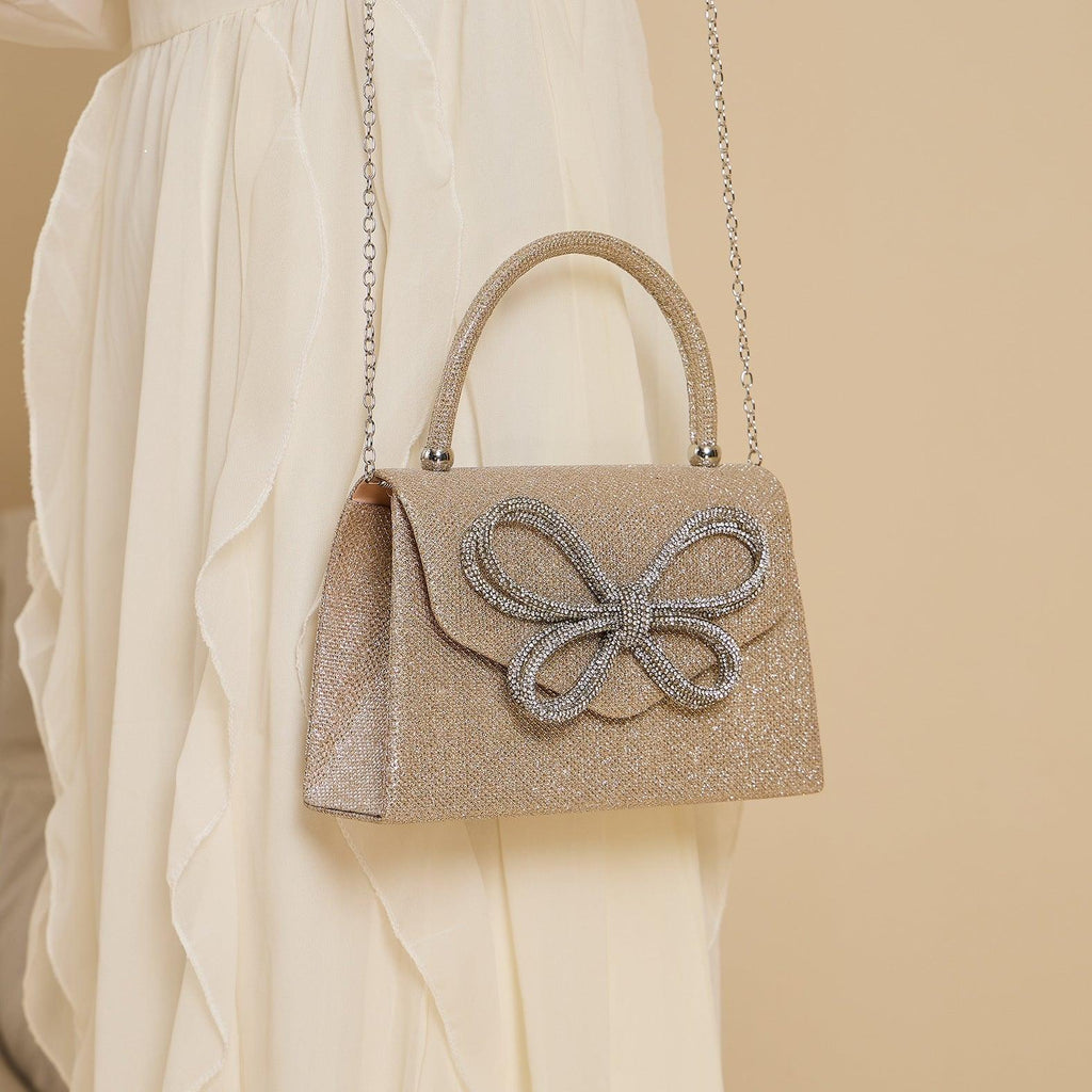 MAC146 Rhinestone Butterfly Evening Bag - SJB-DIAMOND ELITES