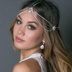 Stylish Multi-layered Rhinestone Tassel Forehead Headpiece(MAC151) - SJB-DIAMOND ELITES