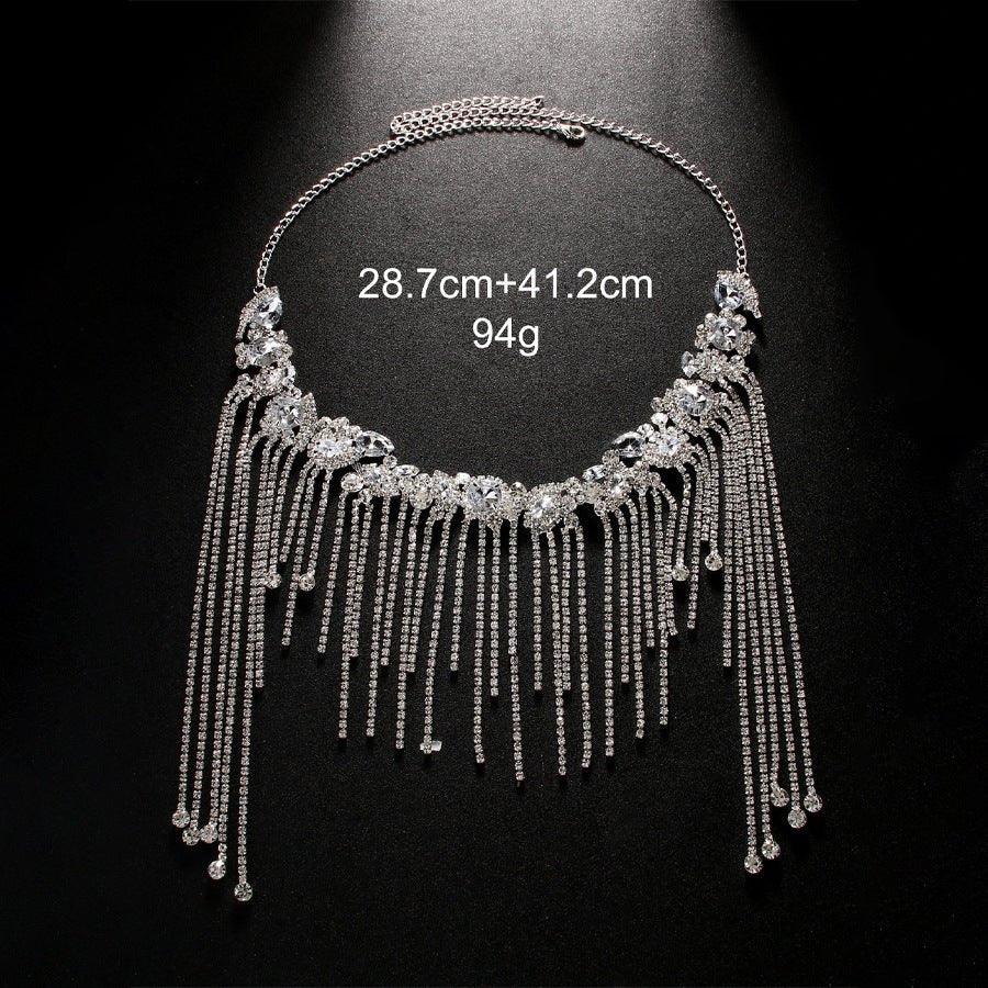 MAC152 Rhinestone Fringe Diamond Hair Accessories - SJB-DIAMOND ELITES