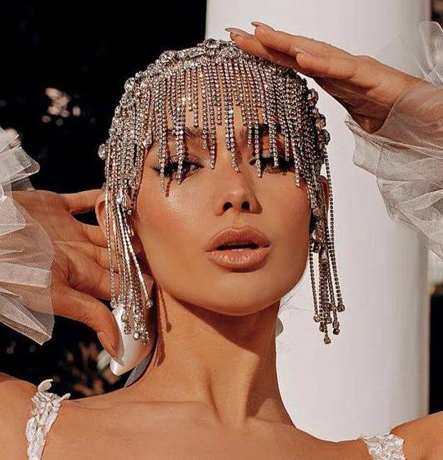 MAC152 Rhinestone Fringe Diamond Hair Accessories - SJB-DIAMOND ELITES