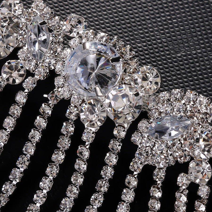 MAC152 Rhinestone Fringe Diamond Hair Accessories - SJB-DIAMOND ELITES