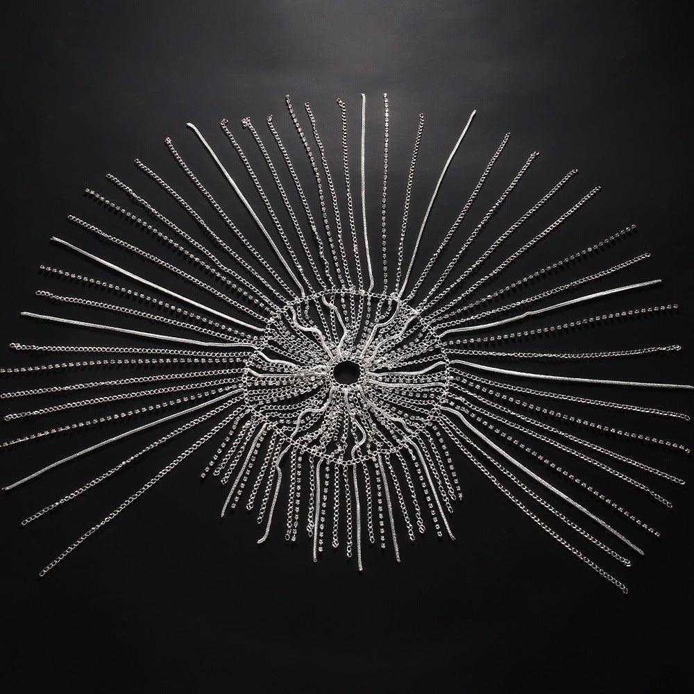 MAC153 High-end Tassel Rhinestone Hair Chain - SJB-DIAMOND ELITES