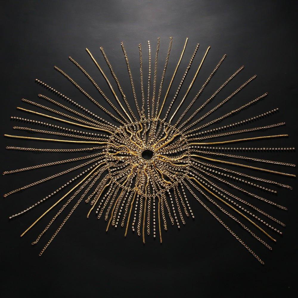 MAC153 High-end Tassel Rhinestone Hair Chain - SJB-DIAMOND ELITES