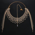 MAC155 Fashionable Rhinestone Ttassel Headwear Multi-layered Zircon Hair Chain - SJB-DIAMOND ELITES