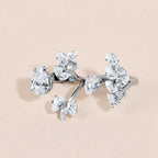 MAC157 Premium Zircon Stacked Flower Ring - SJB-DIAMOND ELITES