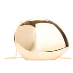 MAC160 Metal Acrylic Goose Egg Shoulder Crossbody Chain Cosmetic Bag - SJB-DIAMOND ELITES