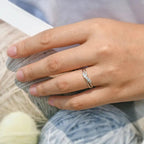MAC162 Simple Micropaved Cross Hollow Ring - SJB-DIAMOND ELITES