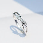 MAC162 Simple Micropaved Cross Hollow Ring - SJB-DIAMOND ELITES