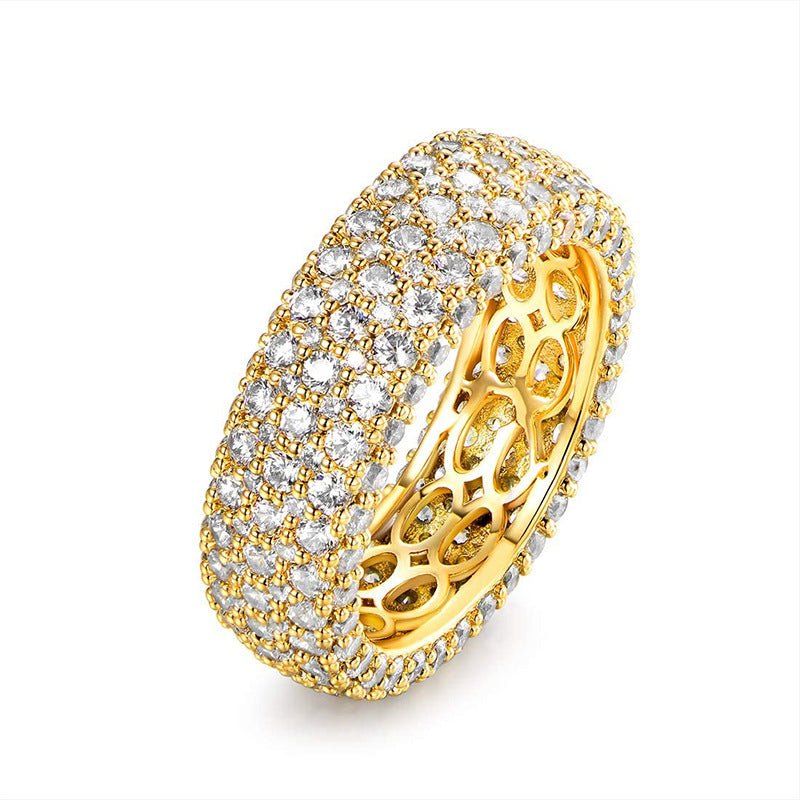 MAC164 Multi-Layered High-End Super Sparkling Full Diamond Ring - SJB-DIAMOND ELITES