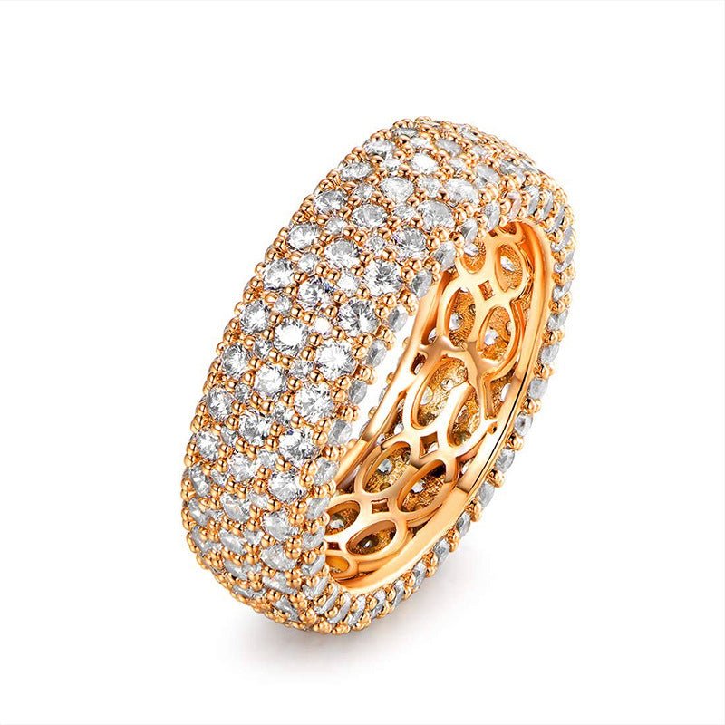 MAC164 Multi-Layered High-End Super Sparkling Full Diamond Ring - SJB-DIAMOND ELITES