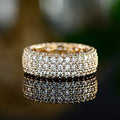 MAC164 Multi-Layered High-End Super Sparkling Full Diamond Ring - SJB-DIAMOND ELITES