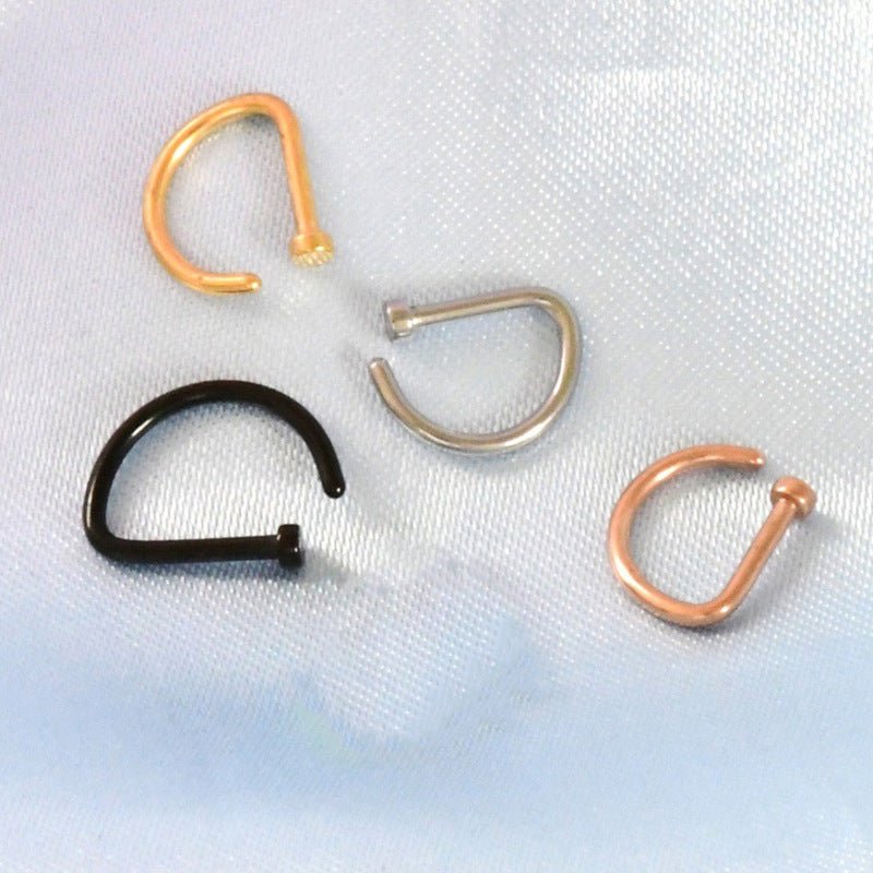 MAC167 D-Type Nose Ring - SJB-DIAMOND ELITES