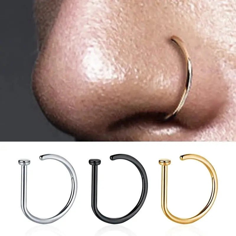 MAC167 D-Type Nose Ring - SJB-DIAMOND ELITES