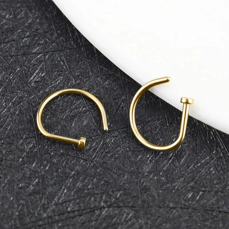 MAC167 D-Type Nose Ring - SJB-DIAMOND ELITES